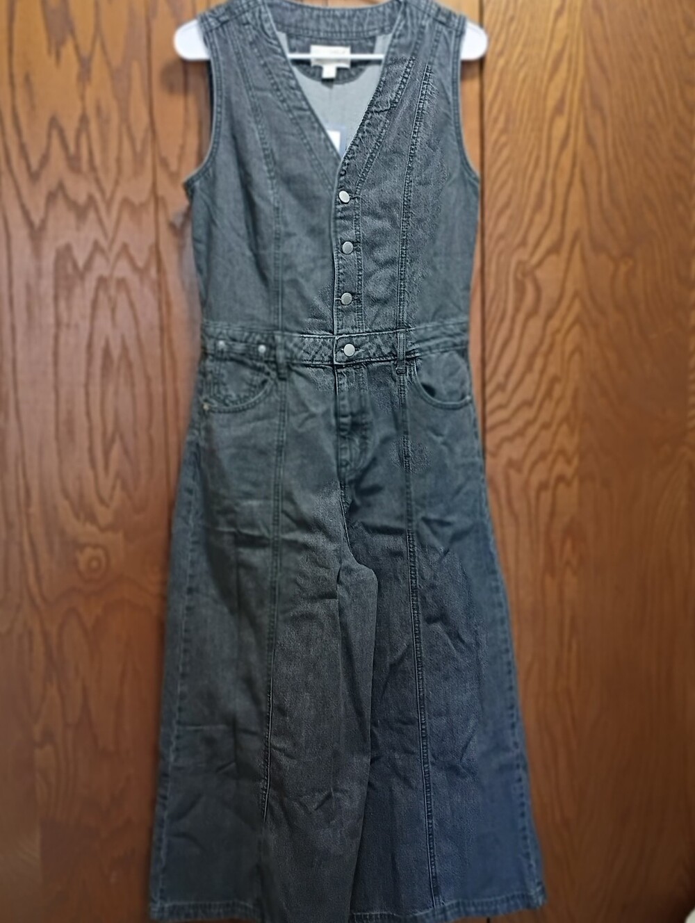 Universal Thread Sleeveless Denim Jumpsuit - Gray